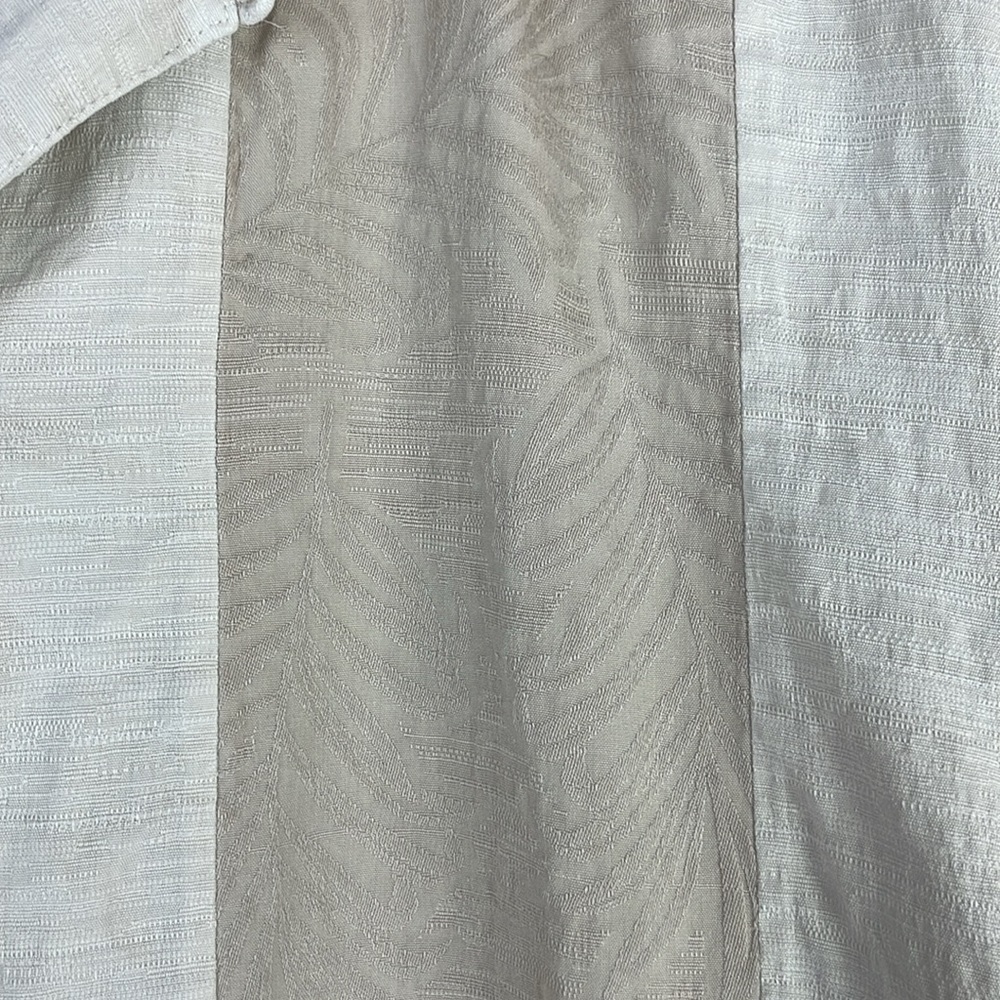 Caribbean Silk Blend Men Casual Short Sleeve Button Down Shirt SZ L Tan/Brown - Picture 9 of 11